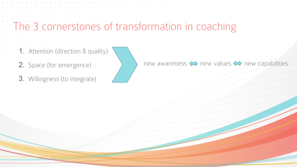 The 3 cornerstones of transformation in coaching