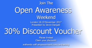 30% Discount - Open Awareness London